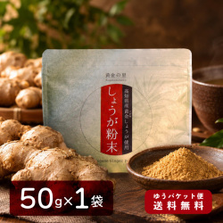 【ゆうパケット送料無料】 高知県産黄金しょうが粉末 50g 