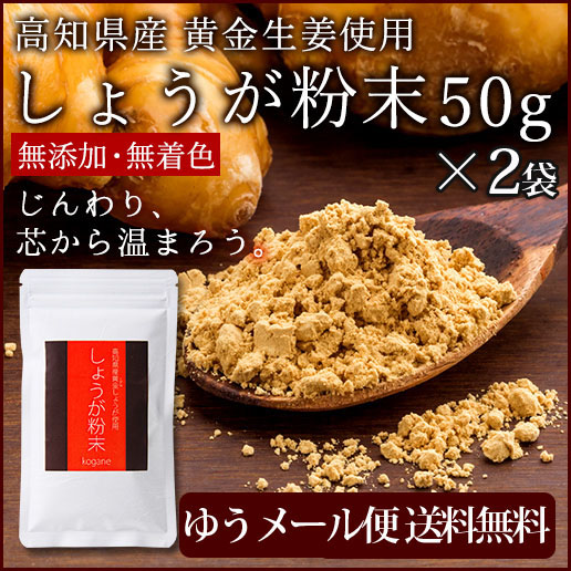 高知県産黄金しょうが粉末50gX2